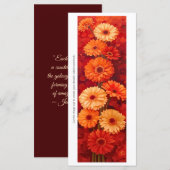 Erstellen Sie Ihr eigenes bemaltes Orange Gerberas (Vorne/Hinten)