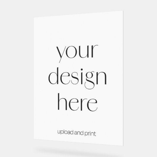 Erstellen Sie Ihr eigenes benutzerdefiniertes 18x2 Acrylschild (Winkel)