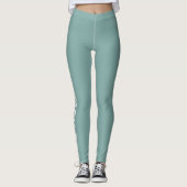 Erstellen Sie Ihr eigenes benutzerdefiniertes Aqua Leggings (Vorderseite)
