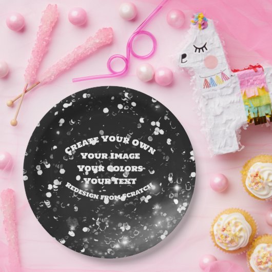 Erstellen Sie Ihr eigenes benutzerdefiniertes Bild Pappteller (Party)