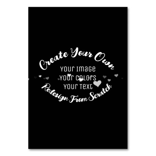 Erstellen Sie Ihr eigenes benutzerdefiniertes Bild Tischnummer (Vorderseite)