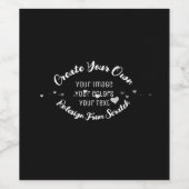 Erstellen Sie Ihr eigenes benutzerdefiniertes Bild Weinetikett (Einzelnes Label)