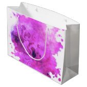 Erstellen Sie Ihr eigenes benutzerdefiniertes Desi Große Geschenktüte (Rückseite Schrägansicht)