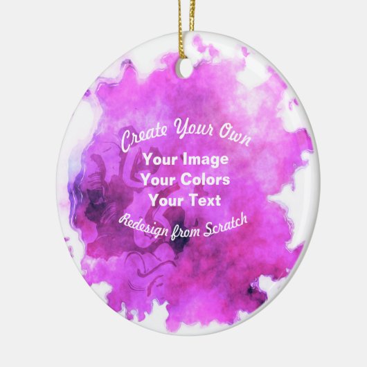 Erstellen Sie Ihr eigenes benutzerdefiniertes Desi Keramik Ornament (Links)