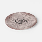 Erstellen Sie Ihr eigenes benutzerdefiniertes Desi Pappteller (Schrägansicht)