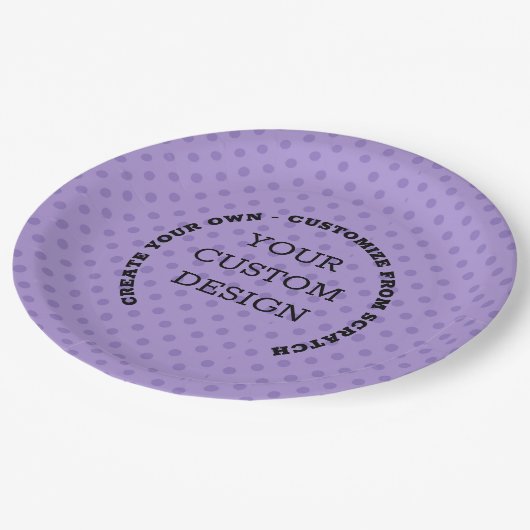 Erstellen Sie Ihr eigenes benutzerdefiniertes Desi Pappteller (Schrägansicht)