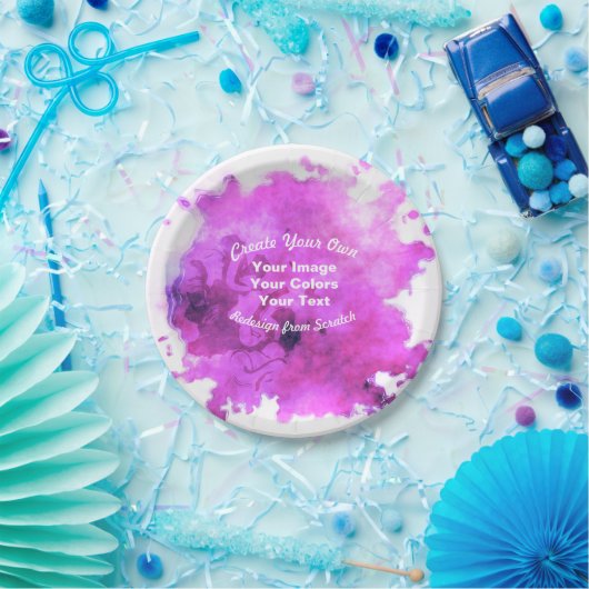 Erstellen Sie Ihr eigenes benutzerdefiniertes Desi Pappteller (Party)