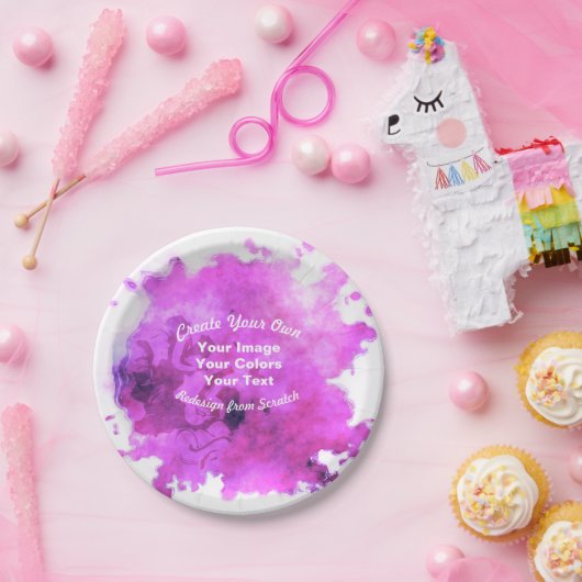 Erstellen Sie Ihr eigenes benutzerdefiniertes Desi Pappteller (Party)