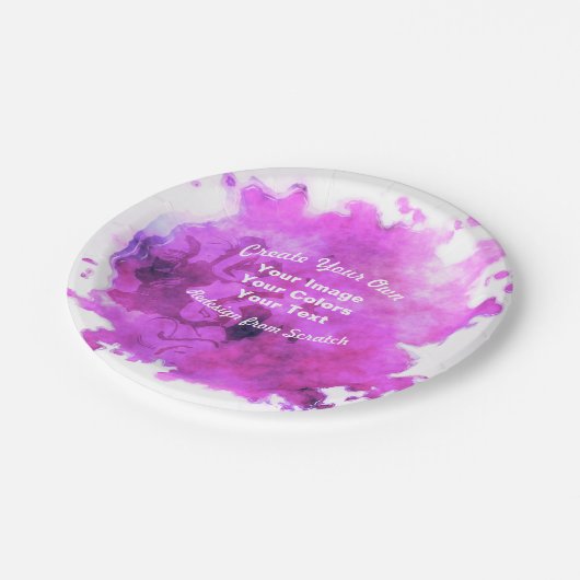 Erstellen Sie Ihr eigenes benutzerdefiniertes Desi Pappteller (Schrägansicht)