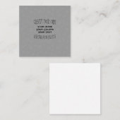 Erstellen Sie Ihr eigenes benutzerdefiniertes Desi Quadratische Visitenkarte (Vorne/Hinten)