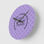 Erstellen Sie Ihr eigenes benutzerdefiniertes Desi Runde Wanduhr (Winkel)