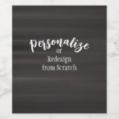 Erstellen Sie Ihr eigenes benutzerdefiniertes Desi Weinetikett (Einzelnes Label)