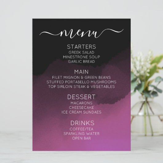 Erstellen Sie Ihr eigenes benutzerdefiniertes, dun Menükarte (Stehend Vorderseite)