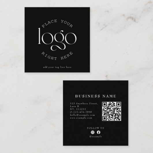 Erstellen Sie Ihr eigenes, benutzerdefiniertes Fir Quadratische Visitenkarte (Vorne/Hinten)