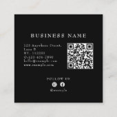 Erstellen Sie Ihr eigenes, benutzerdefiniertes Fir Quadratische Visitenkarte (Rückseite)
