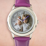 Erstellen Sie Ihr eigenes benutzerdefiniertes Foto Armbanduhr<br><div class="desc">Dekorativ elegantes, modernes minimalistisches Uhrendesign mit eigenem Foto, Image oder Logo. Fügen Sie Ihr Lieblings-Foto, Design oder Kunstwerk, um etwas wirklich Einzigartiges zu schaffen. Um diese Vorlage zu bearbeiten, klicken Sie auf 'Ändern' und laden Sie Ihr eigenes Bild wie oben gezeigt hoch. Leckerei selbst oder das ideale Geschenk für Familie,...</div>