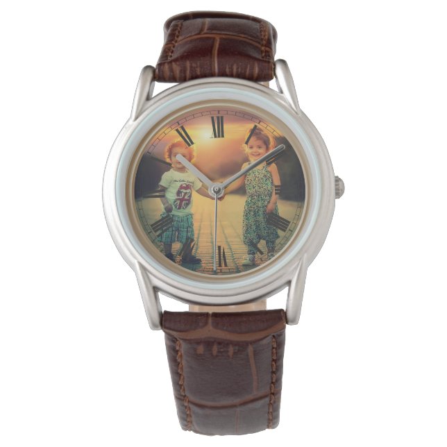 Erstellen Sie Ihr eigenes benutzerdefiniertes Foto Armbanduhr (Vorderseite)