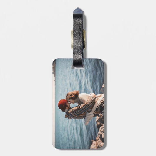 Erstellen Sie Ihr eigenes benutzerdefiniertes Foto Gepäckanhänger (Rückseite vertikal)