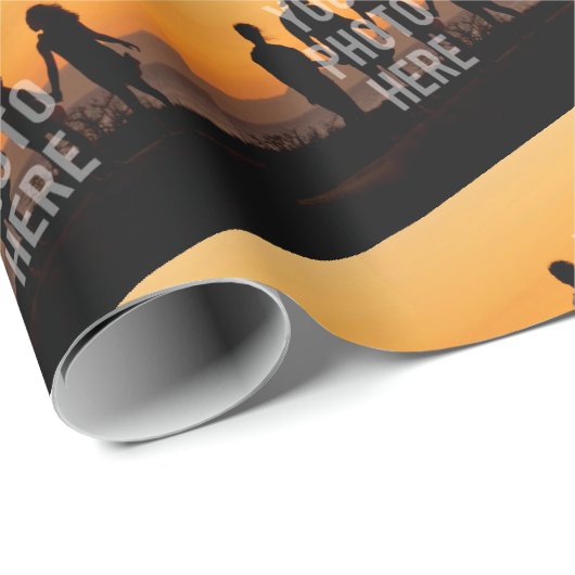 Erstellen Sie Ihr eigenes benutzerdefiniertes Foto Geschenkpapier (Rolleneckpunkt)