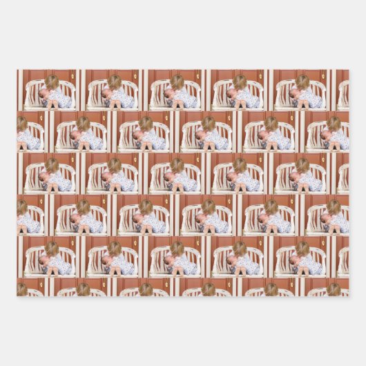 Erstellen Sie Ihr eigenes benutzerdefiniertes Foto Geschenkpapier Set (Vorderseite)