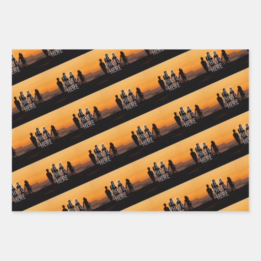 Erstellen Sie Ihr eigenes benutzerdefiniertes Foto Geschenkpapier Set (Vorderseite 3)