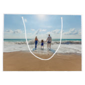 Erstellen Sie Ihr eigenes benutzerdefiniertes Foto Große Geschenktüte (Rückseite)