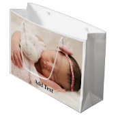 Erstellen Sie Ihr eigenes benutzerdefiniertes Foto Große Geschenktüte (Vorderseite Schrägansicht)