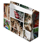 Erstellen Sie Ihr eigenes benutzerdefiniertes Foto Große Geschenktüte (Vorderseite Schrägansicht)