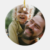 Erstellen Sie Ihr eigenes benutzerdefiniertes Foto Keramik Ornament (Hinten)