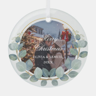 Erstellen Sie Ihr eigenes benutzerdefiniertes Foto Ornament Aus Glas
