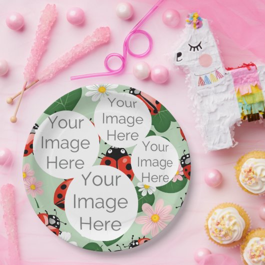 Erstellen Sie Ihr eigenes benutzerdefiniertes Foto Pappteller (Party)