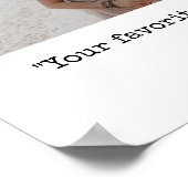 Erstellen Sie Ihr eigenes benutzerdefiniertes Foto Poster (Ecke)