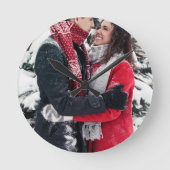 Erstellen Sie Ihr eigenes benutzerdefiniertes Foto Runde Wanduhr (Vorderseite)