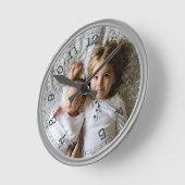Erstellen Sie Ihr eigenes benutzerdefiniertes Foto Runde Wanduhr (Winkel)