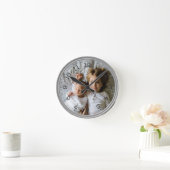 Erstellen Sie Ihr eigenes benutzerdefiniertes Foto Runde Wanduhr (Zuhause)