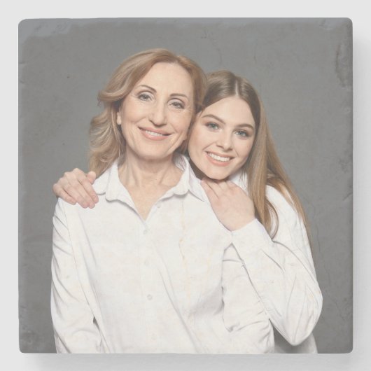 Erstellen Sie Ihr eigenes benutzerdefiniertes Foto Steinuntersetzer (Vorderseite)