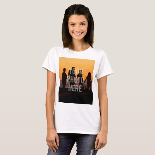 Erstellen Sie Ihr eigenes benutzerdefiniertes Foto T-Shirt (Vorne ganz)