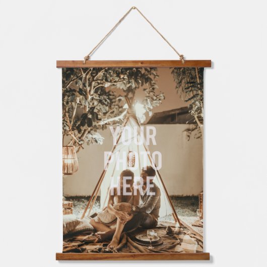Erstellen Sie Ihr eigenes benutzerdefiniertes Foto Wandteppich Mit Holzrahmen (Vorderseite)