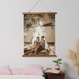 Erstellen Sie Ihr eigenes benutzerdefiniertes Foto Wandteppich Mit Holzrahmen