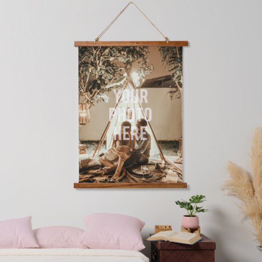 Erstellen Sie Ihr eigenes benutzerdefiniertes Foto Wandteppich Mit Holzrahmen (Schlafzimmer)