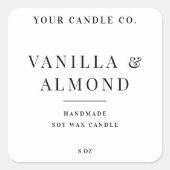 Erstellen Sie Ihr eigenes benutzerdefiniertes Kerz Quadratischer Aufkleber (Vorderseite)