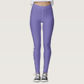 Erstellen Sie Ihr eigenes benutzerdefiniertes Lila Leggings (Vorderseite)