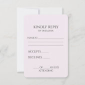 Erstellen Sie Ihr eigenes benutzerdefiniertes Mini RSVP Karte (Vorderseite)