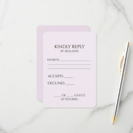 Erstellen Sie Ihr eigenes benutzerdefiniertes Mini RSVP Karte