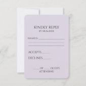 Erstellen Sie Ihr eigenes benutzerdefiniertes Mini RSVP Karte (Vorderseite)