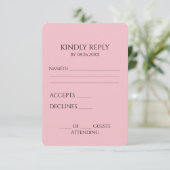 Erstellen Sie Ihr eigenes benutzerdefiniertes Mini RSVP Karte (Stehend Vorderseite)