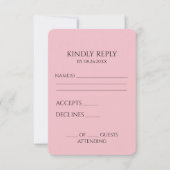 Erstellen Sie Ihr eigenes benutzerdefiniertes Mini RSVP Karte (Vorderseite)