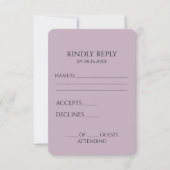 Erstellen Sie Ihr eigenes benutzerdefiniertes Mini RSVP Karte (Vorderseite)