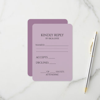 Erstellen Sie Ihr eigenes benutzerdefiniertes Mini RSVP Karte