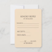 Erstellen Sie Ihr eigenes benutzerdefiniertes Mini RSVP Karte (Vorderseite)